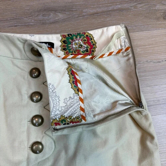 Anthropologie taikonhu chunky button skirt, size 0 - Picture 3 of 6
